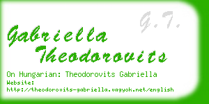 gabriella theodorovits business card